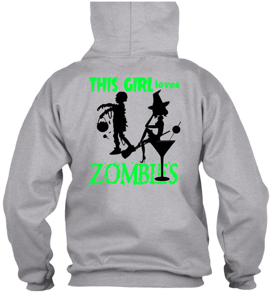 This Girl Loves Zombies T Shirt, Wait For Halloween T Shirt