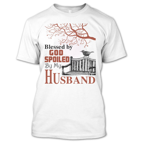 A black t-shirt with the shopify logo