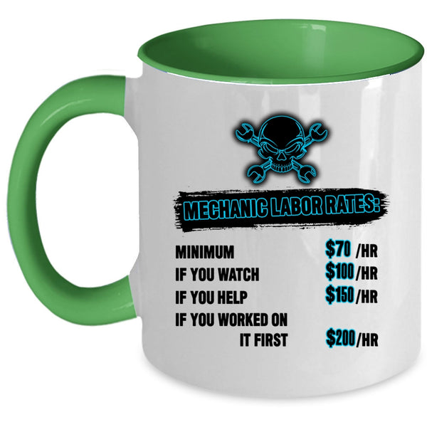 Awesome Mechancis Coffee Mug, Mechanic Labor Rates Accent Mug