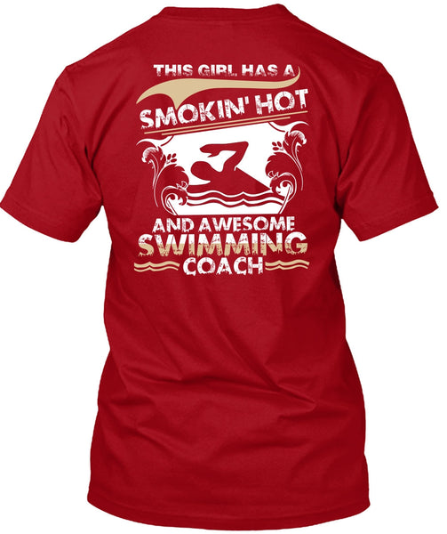 Awesome Swimming Coach T Shirt, Being A Swimmer T Shirt
