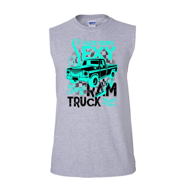 I Hate Sexy T Shirt, Coolest Ram Truck Tank Top (Men's Cotton Sleeveless)