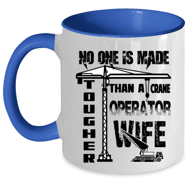 Cool Just Married Coffee Mug, Crane Operator Wife Accent Mug