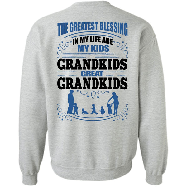 I Love Grandson T Shirt, My Kids Grandkids Great Grandkids Sweatshirt