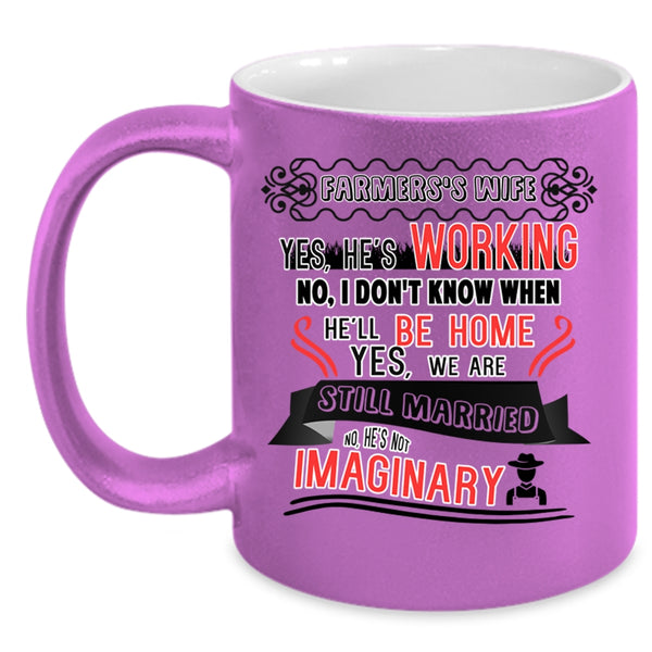 Cute Gift For Farmer's Wife Coffee Mug, Farmer's Wife Accent Mug