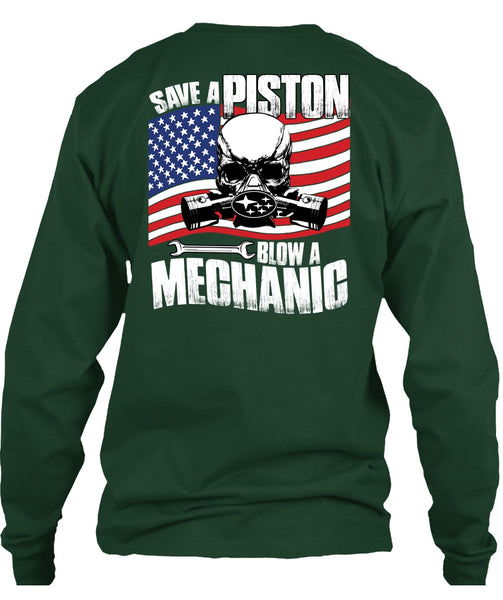 Save A Piston Blow A Mechanic T Shirt, I Love Mechanic T Shirt