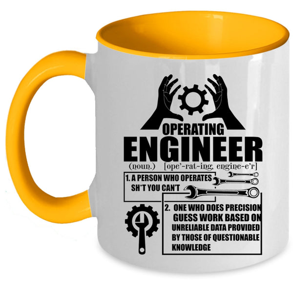 Awesome Operating Engineer Coffee Mug, Operating Engineer Accent Mug
