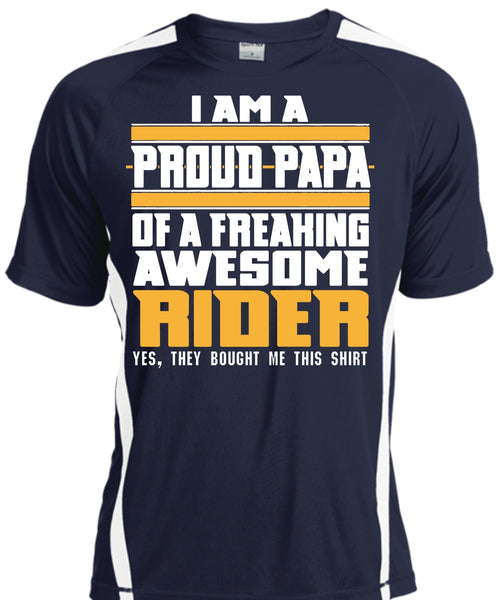 I Am A Pround Papa Of A Freaking Awesome Rider T Shirt, Father's Day T Shirt