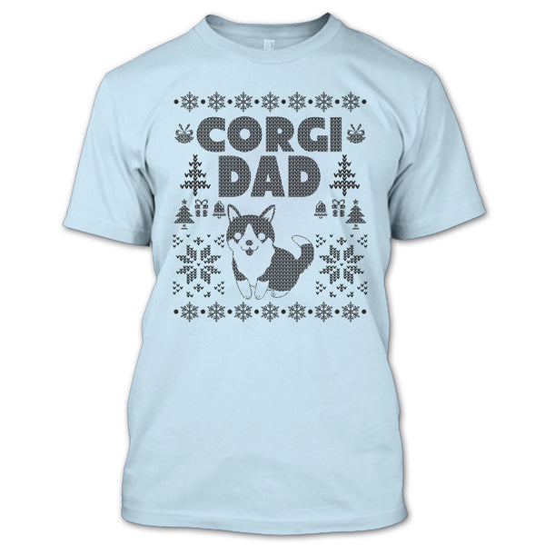Corgi Dad T Shirt, Gift For Merry Christmas T Shirt