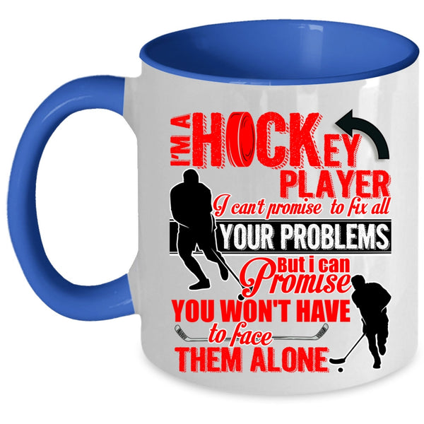 Cute Hockey Player Coffee Mug, I'm A Hockey Player Accent Mug