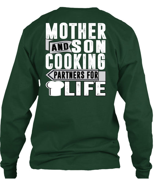 Mother And Son Cooking T Shirt, Partners For Life T Shirt