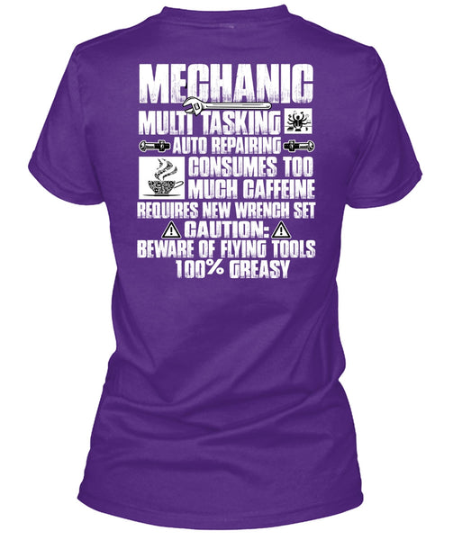 Mechanic Multitasking T Shirt, Much Caffeine T Shirt