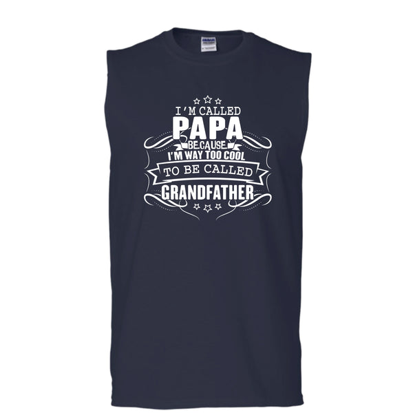 I'm Called Papa T Shirt, To Be Called Grandfather Tank Top (Men's Cotton Sleeveless)