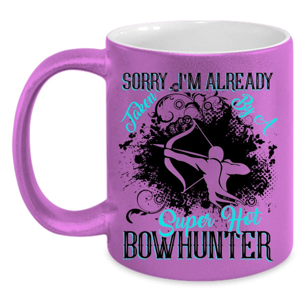 Marry Coffee Mug, I'm Already Taken By A Hot Bowhunter Accent Mug