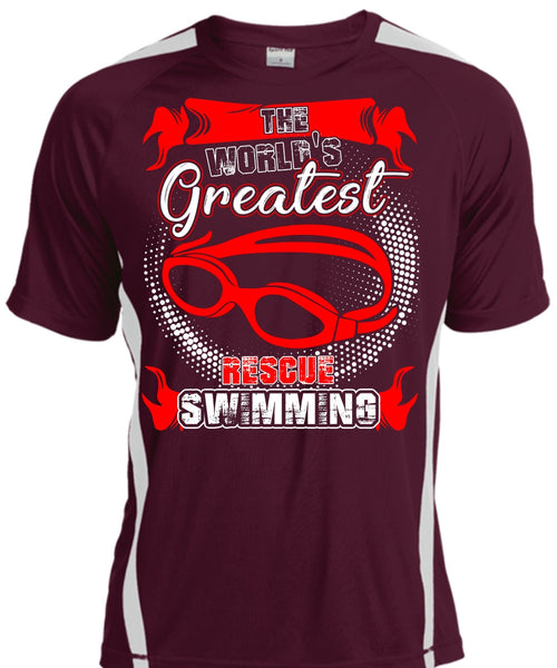The World's Greatest Rescue Swimming T Shirt, Being A Swimmer T Shirt, Cool Shirt
