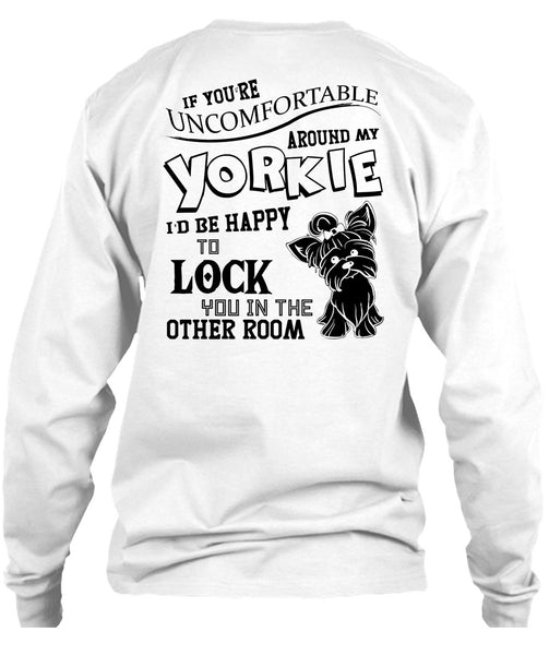 Around My Yorkie T Shirt, I Love My Dog T Shirt
