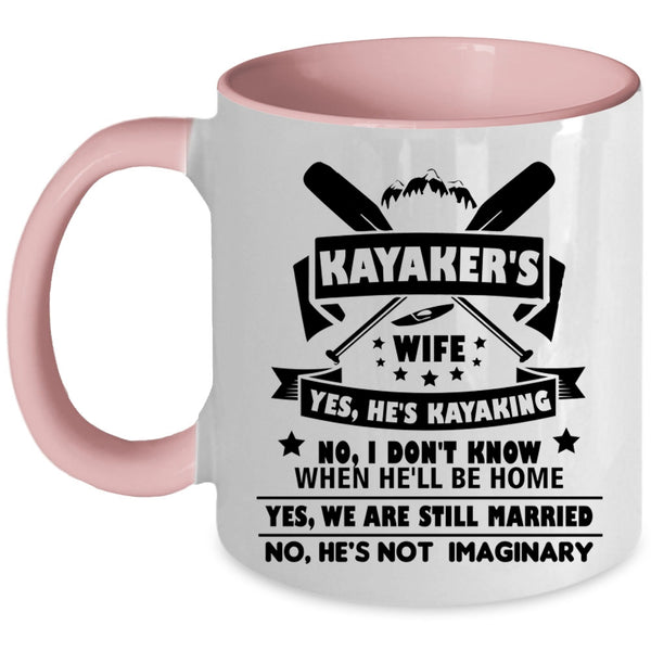 Kayaker's Wife Cup, Funny Gift For Kayaker's Wife Mug