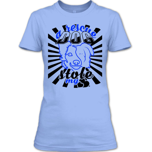 A Rescue Dog Stole My Heart T Shirt, Coolest Dog Mom T Shirt
