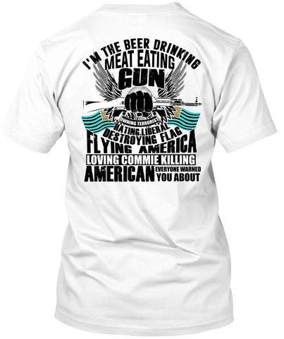 A black t-shirt with the shopify logo