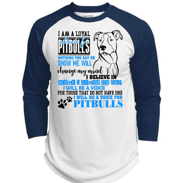 I Will Be A Voice For Pit Bulls T Shirt, I Love Dog T Shirt, Awesome T-Shirts  (Polyester Game Baseball Jersey)