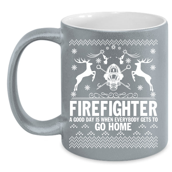 Firefighter Coffee Mug, Christmas Gift For Fireman Coffee Cup