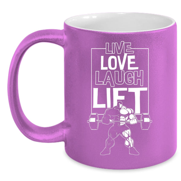 Live Love Lift Coffee Mug, Cool Sport Coffee Cup