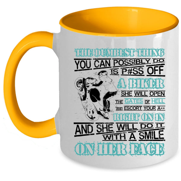I'm A Biker Coffee Mug, It's My Calling My Way Of Life Accent Mug