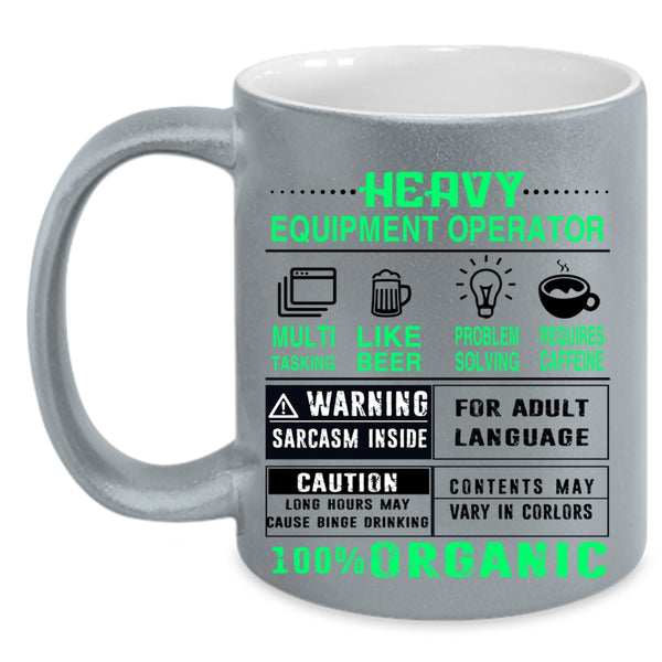 Cute Welder Coffee Mug, Heavy Equipment Operator Accent Mug