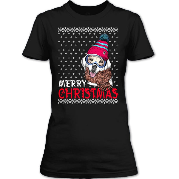 Dog Merry Christmas T Shirt, Coolest Dog Lover T Shirt