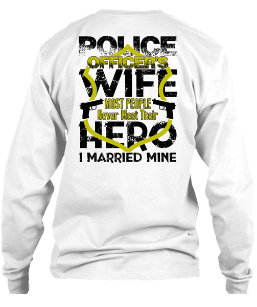 Police Officer's Wife T Shirt, I Love Wife T Shirt
