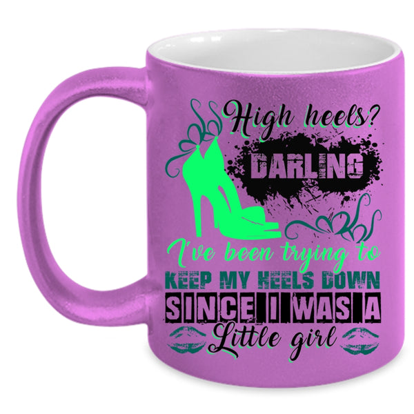 Cute Gift For My Daughter Coffee Mug, I Was A Little Girl Accent Mug