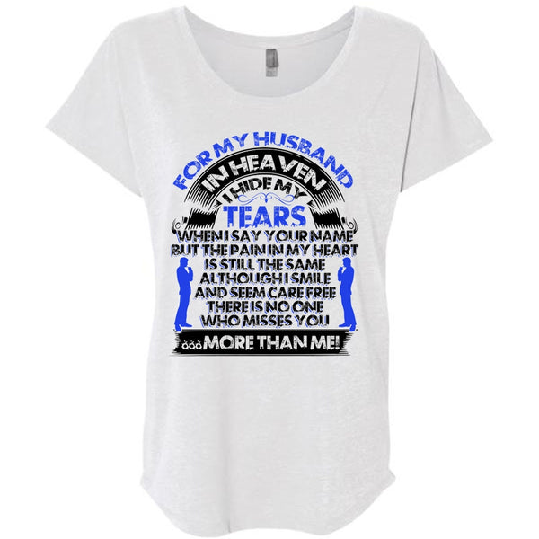For My Husband In Heaven T Shirt, I Love Husband T Shirt, Awesome T-Shirts