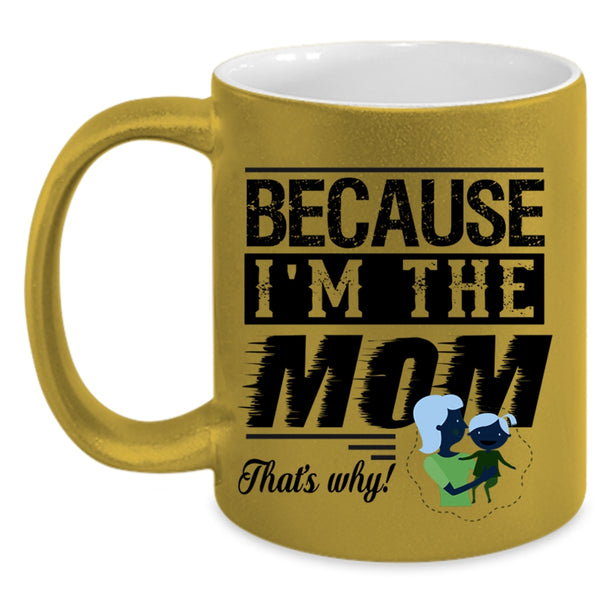 I Love My Mom Coffee Mug, Keep Calm And Call Mom Accent Mug