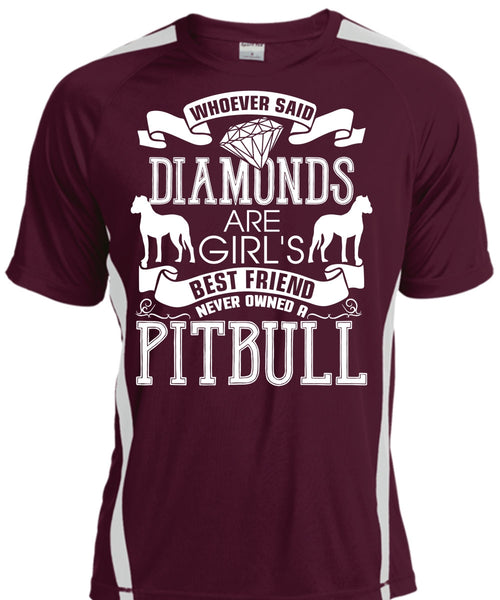 Never Owned A Pit Bull T Shirt, Diamonds Are Girl's Best Friend T Shirt, Cool Shirt