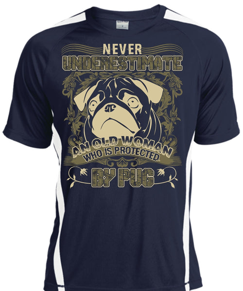 Old Woman Who Is Protected By Pug T Shirt, My Favorite T Shirt, Cool Shirt
