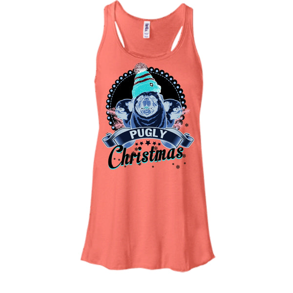 Pugly Christmas T Shirt, Coolest Merry Christmas T Shirt, Awesome t-shirts