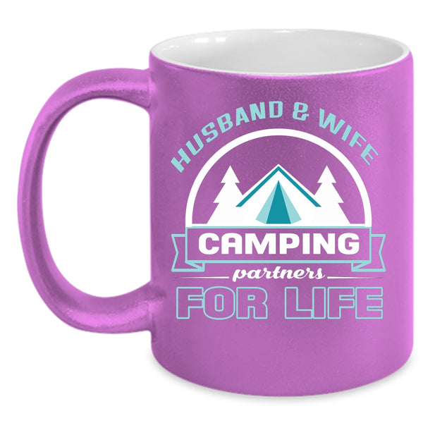 Husband And Wife Cup, Camping Partners For Life Mug