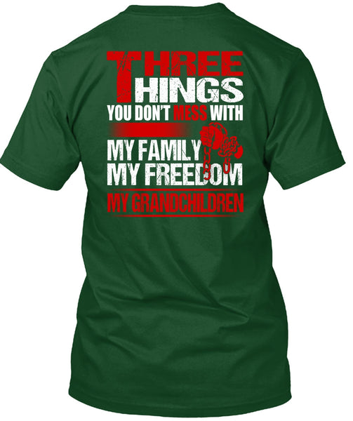 My Family My Freedom My Grandchildren T Shirt, Being A Grandkid T Shirt