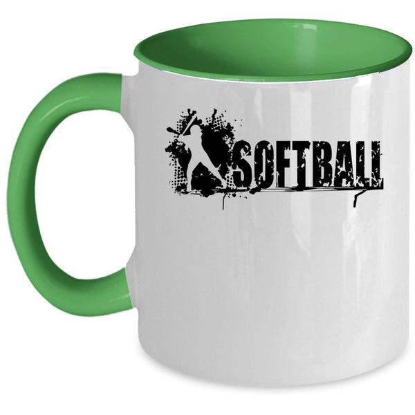 Cool Gift For Softball Player Coffee Mug, Softball Accent Mug