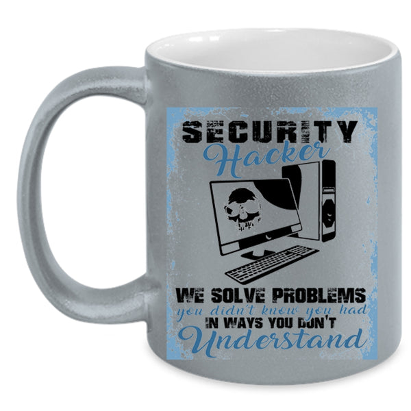 Cool Gift For Hackers Coffee Mug, Security Hackers Accent Mug