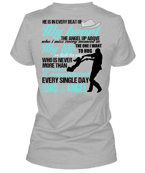 He Is My Dad And Angel T Shirt, I Love Dad T Shirt