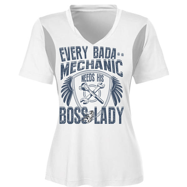 Mechanic Needs His Boss Lady T Shirt, I Love Mechanic T Shirt, Awesome T-Shirts