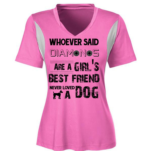Diamonds Are A Girl's Best Friend Never Loved A Dog T Shirt, Favorite T Shirt