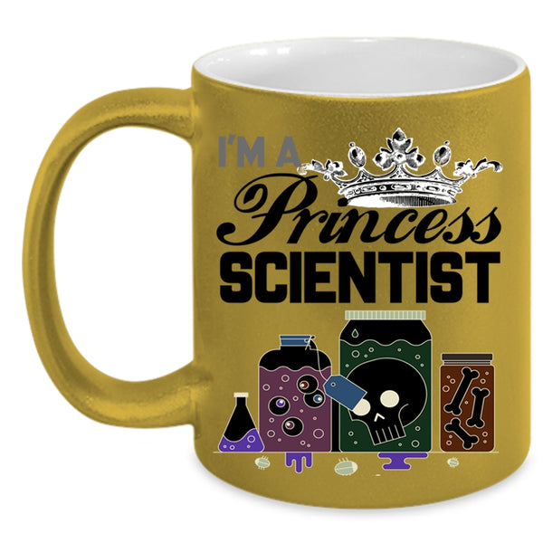 Cute Gift For My Daughter Coffee Mug, I'm A Princess Scientist Accent Mug