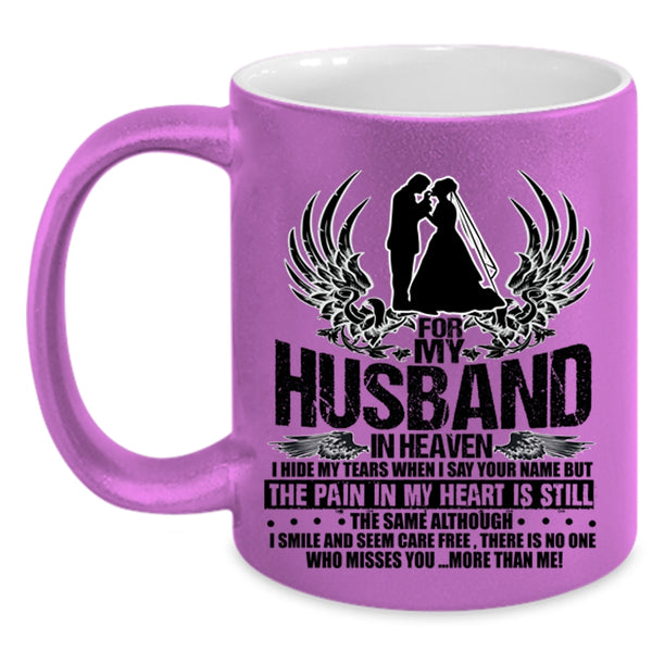 Awesome Wife Coffee Mug, For My Husband In Heaven Accent Mug
