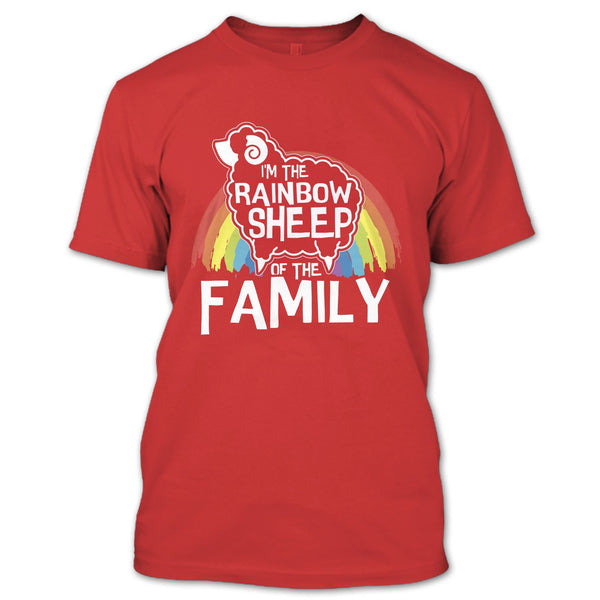 I'm The Rainbow Sheep Of Family T Shirt, Coolest Rainbow Sheep T Shirt