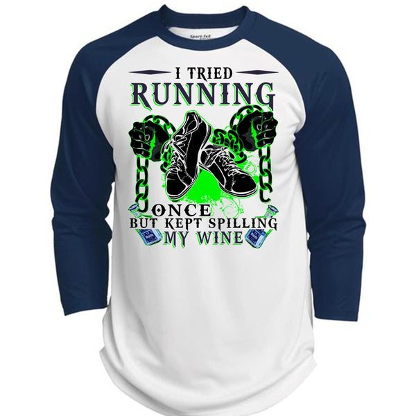 I Tried Running T Shirt, I Love Running T Shirt, Awesome T-Shirts  (Polyester Game Baseball Jersey)