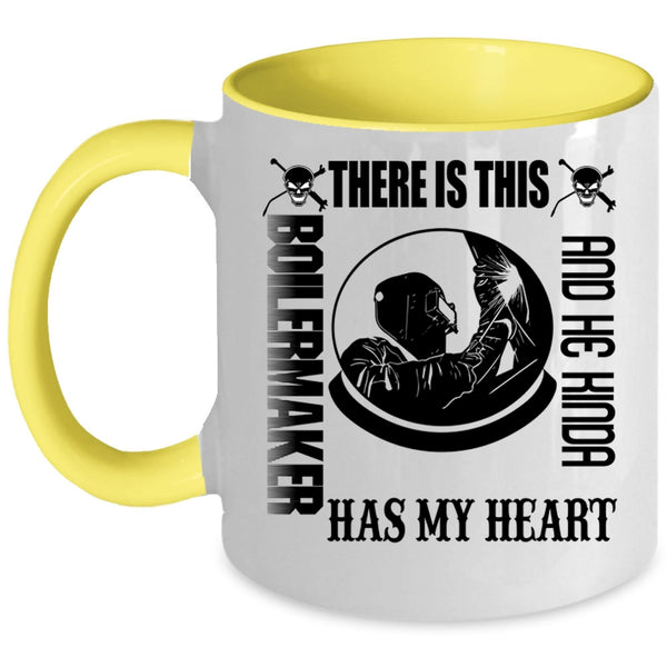 Cute Boilermaker Coffee Mug, This Boilermaker Kinda Has My Heart Accent Mug