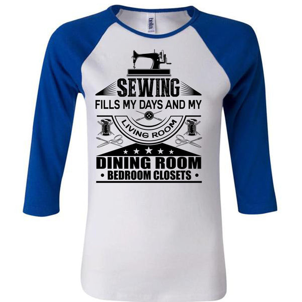 Sewing Fills My Days T Shirt, I Love Book T Shirt, Awesome T-Shirts