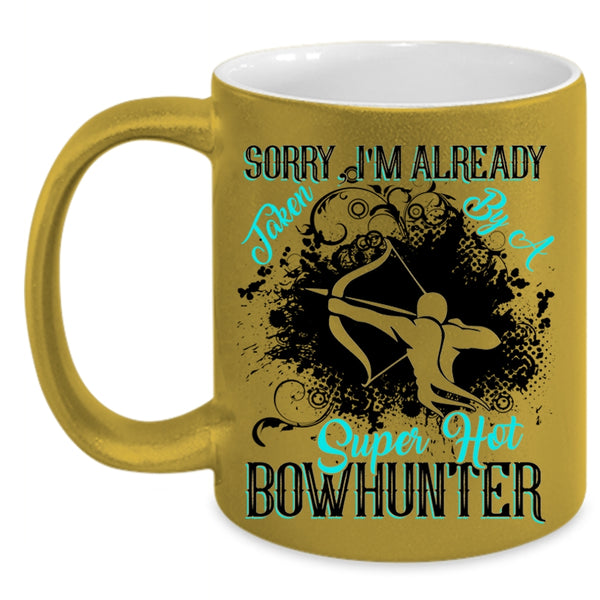 Marry Coffee Mug, I'm Already Taken By A Hot Bowhunter Accent Mug