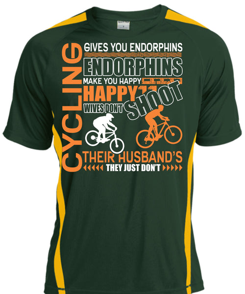 Cycling Gives You Endorphins T Shirt, Make You Happy T Shirt, Cool Shirt
